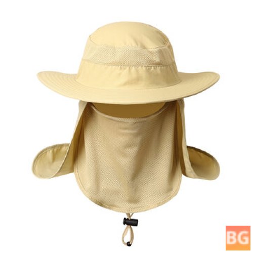 Sunscreen Hat with Face Cover for Men