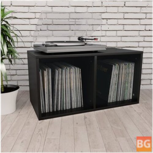 Black Vinyl Storage Box for Books - 71x34x36CM