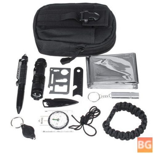 11-in-1 Survival Tools Set for Hunting, Hiking,Camping,Survival