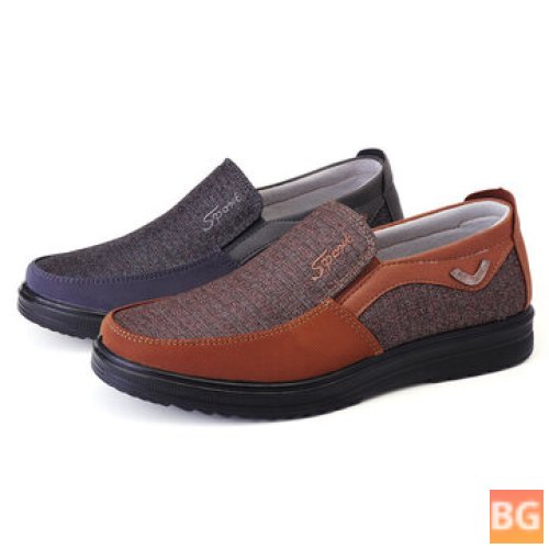 Outdoor Shoes with a Round Toe - Leather