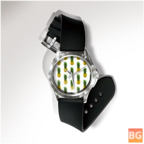 PVC-Printed Watch with Pineapple Design