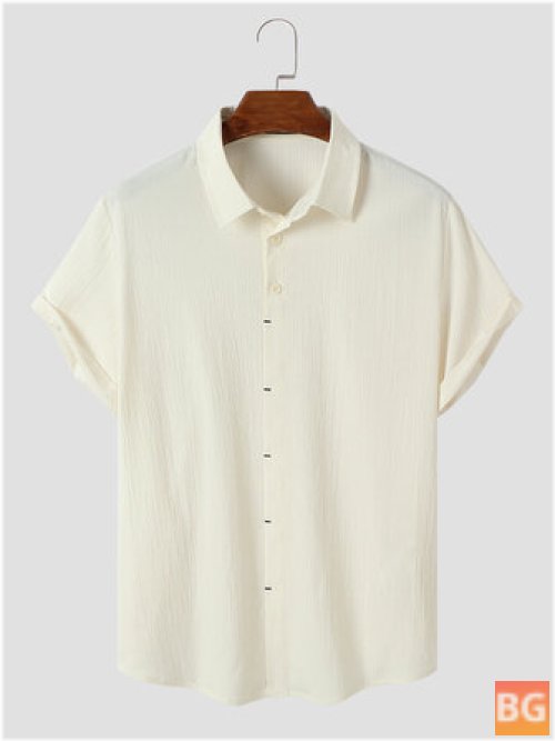 Textured Short Sleeve Shirts for Men