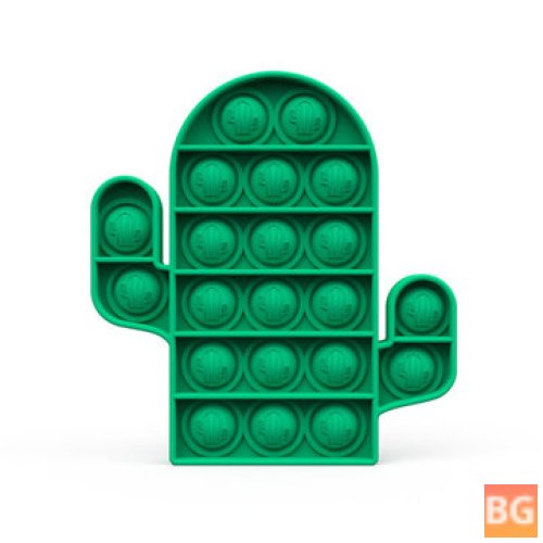 1pc Push Bubble Sensory Toy Cactus Shaped Fidget Toy for Adults Kids