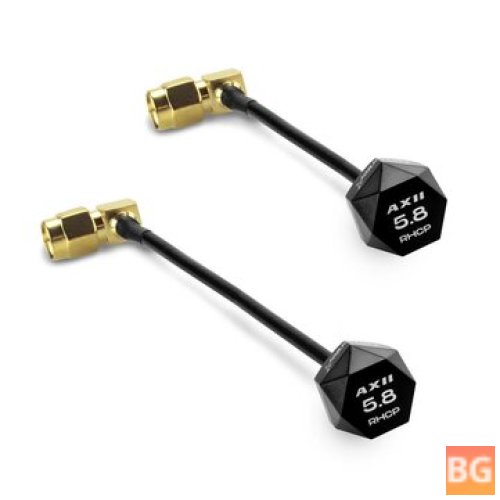 Micro AXII 2 Antenna for 5.8GHz 90-degree SMA RHCP 75mm/120mm