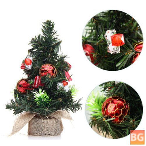 Mini Christmas Tree with Ornaments - Christmas Home Party Supplies