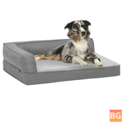 Dog Bed - ergonomic Linen Look - 60x42 cm