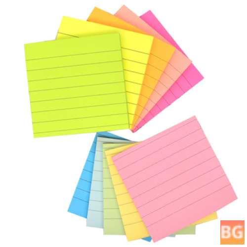Colorful Candy-Striped Sticky Notes