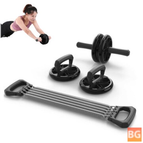 Double Wheel Abdominal Roller for Training - Home Exercise Equipment