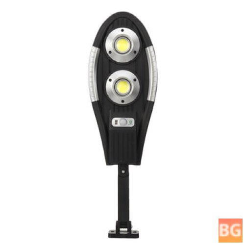 Solar Street Light Sensor with PIR Motion, COB Lamp, Outdoor Waterproof, Remote Control