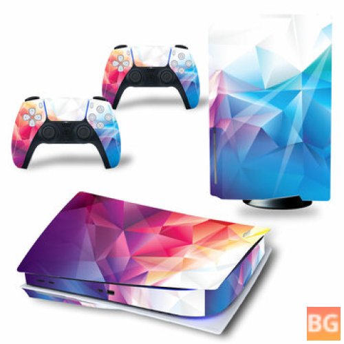 Skin Sticker Decal Cover for PlayStation 5 Game Console and 2 Controllers