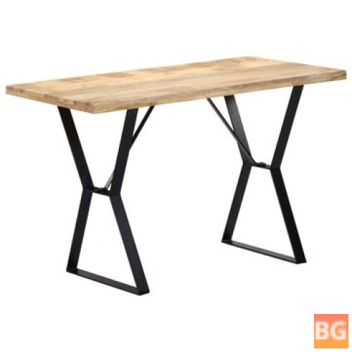 Table with a 120x60x76 inch solid mango wood