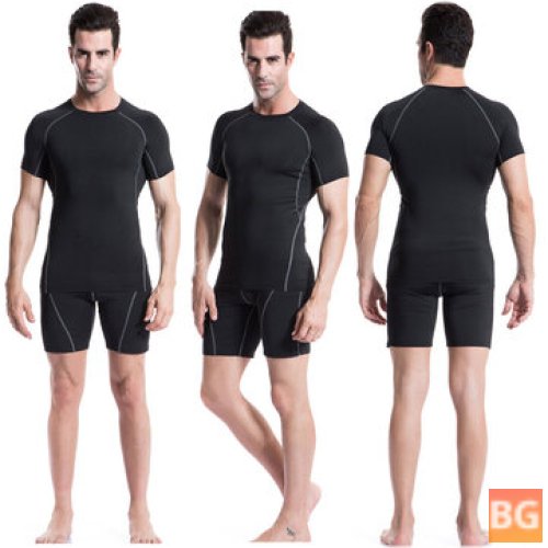 T-Shirt with Compression Straps for Men