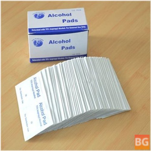 Antiphlogosis Wipe Antiseptic Alcohol Swab Pad - 100PCS