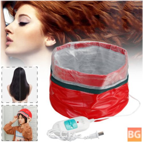 3-Gear PU Leather Hair Steamer Cap for Thermal SPA Treatment