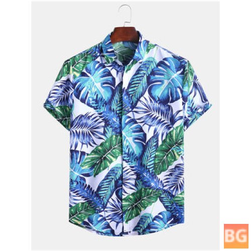 Short Sleeve FloralPrinting T-Shirts for Men