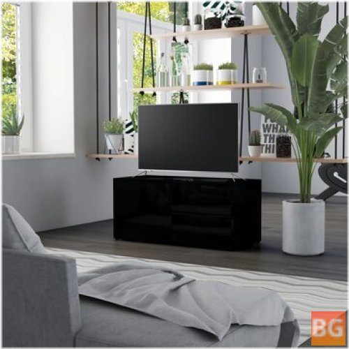 TV Cabinet - High Gloss Black 31.5