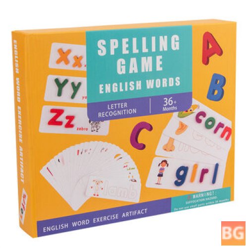 Word recognition game set for children aged 3-8 years old