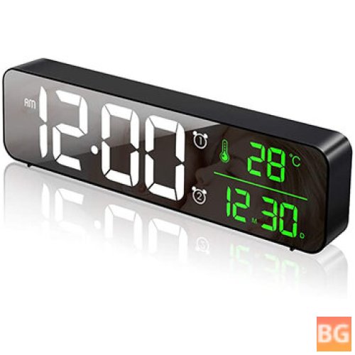 3D Music Clock with Thermometer - HD LED Display