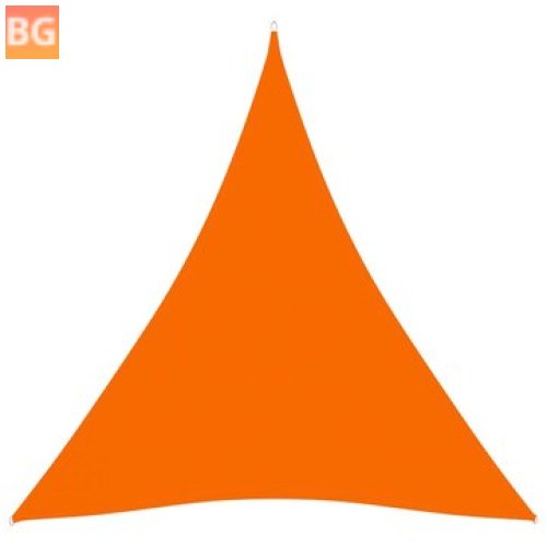 Orange Oxford 4x4x4m Triangular Sunshade