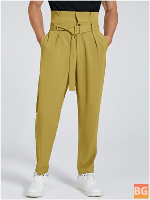 Pants with a Big Pocket - Wrinkle-Resistant
