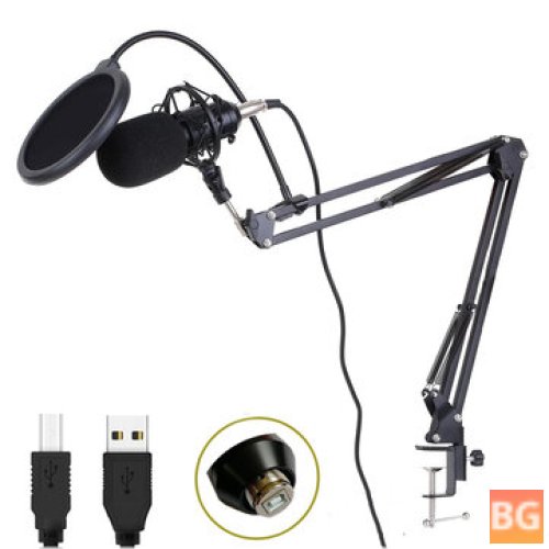USB Condenser Microphone with Stand - HZM&C BM-800USB