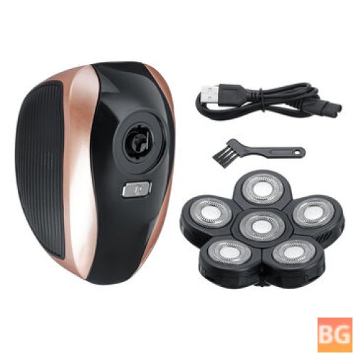 Hair Trimmer with 6 Heads - Bald Head Shaver