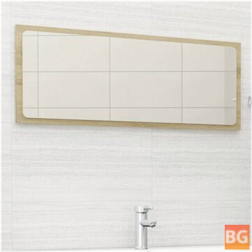 Bathroom Mirror with Chipboard Frame - Easy to Clean