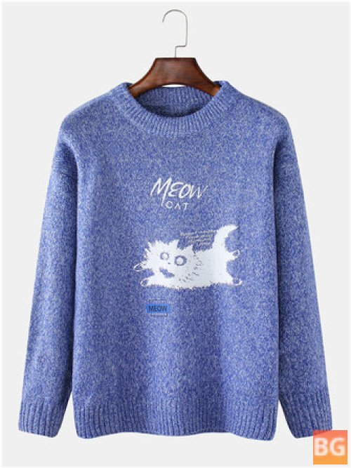 Animal Car Pattern Sweater for Men