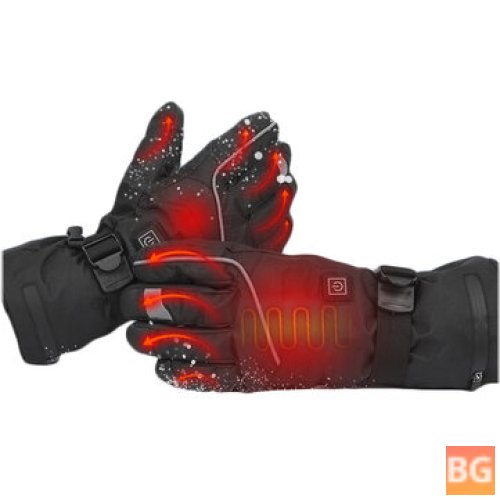 Waterproof USB Heated Touch Screen Gloves with Temperature Control