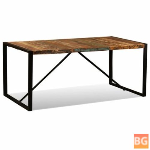 Dining Table with Solid Wood Top and Base