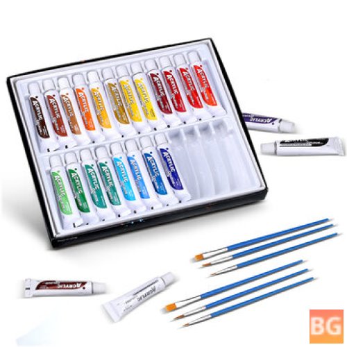 Watercolor Painting Set with 24 Colors Brushes - Professional Art Pigment Set