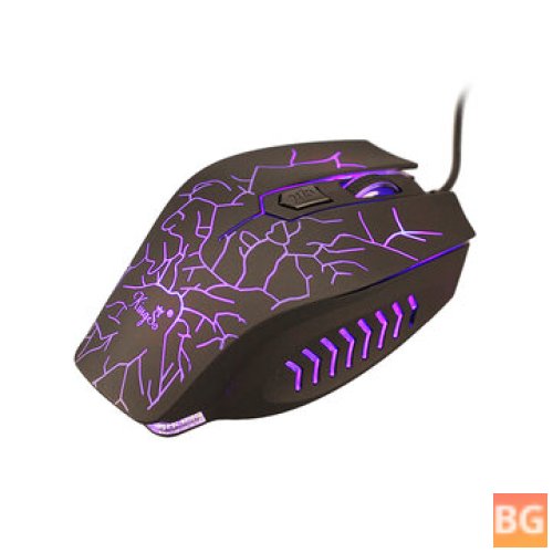Computer Mouse with 6 Buttons LED Backlight and USB Wired