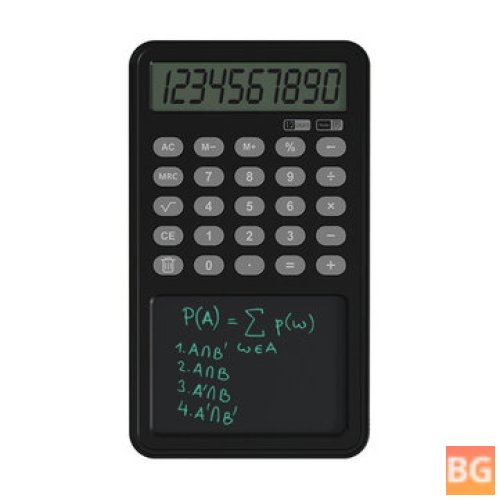 LCD Writing Board for 12-Digit Calculator