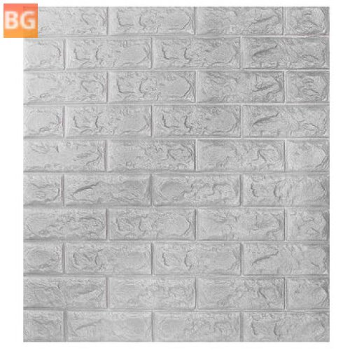 TV Background with 3D Brick Pattern