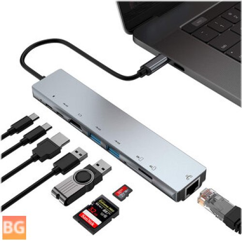 USB-C Dock for 8-in-1 Devices - PB-C7366
