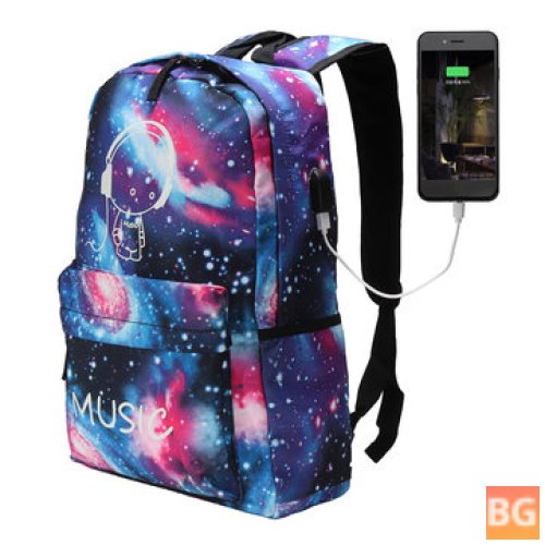 Outdoor Backpack with Light and Waterproof Capacity for School
