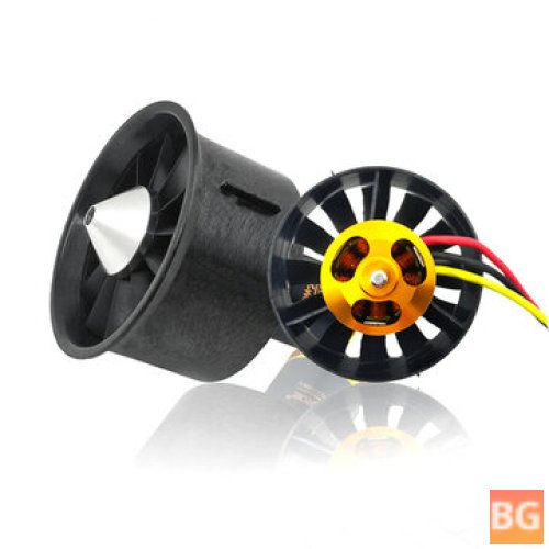 QX-Motor for RC Airplanes - 64mm 12-Blade Ducted Fan EDF Unit