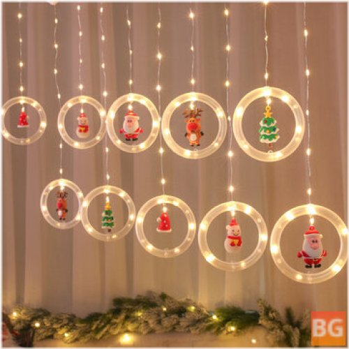 USB LED Curtain String Lights for Outdoor Christmas Tree Decoration