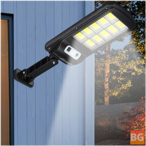 Solar Motion Sensor Wall Light with Remote