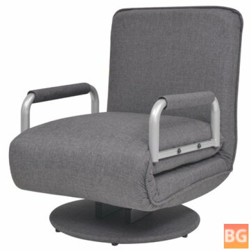 Sofia 60x75x80 cm light grey Swivel Chair and Sofa Bed