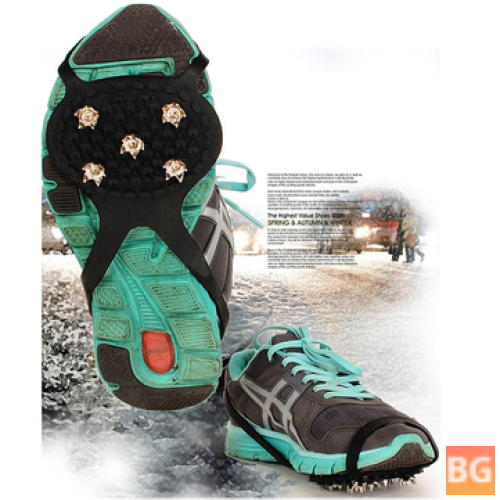 Ice Skating Claw Shoes Cover with 1 Pair of 5 Tooth Cramps