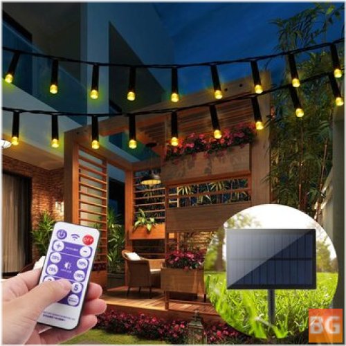 LED Solar Powered Fairy String Light - Party Christmas Tree Decorations Lights Garden Outdoor Remote Control
