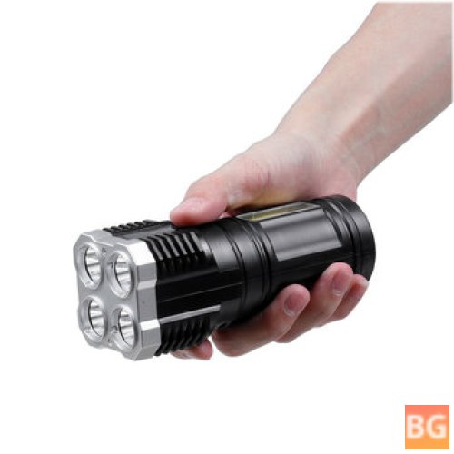 S3 4*LED+COB Ultra Bright Flashlight
