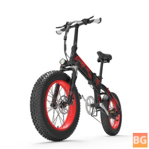 LANKELEISI X2000 Plus 12.8Ah 48V 1000W 20x4.0inch Electric Bicycle - 80-100KM Mileage 150KG Max Payload