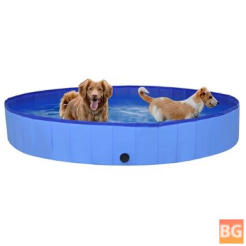 Puppy Bath Tub with Blue Water Tank and Collapsible Folding Cage for Cats
