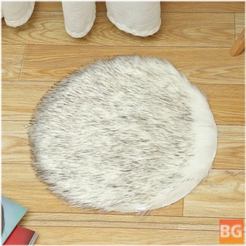 Fluffy Round Sheepskin Rug