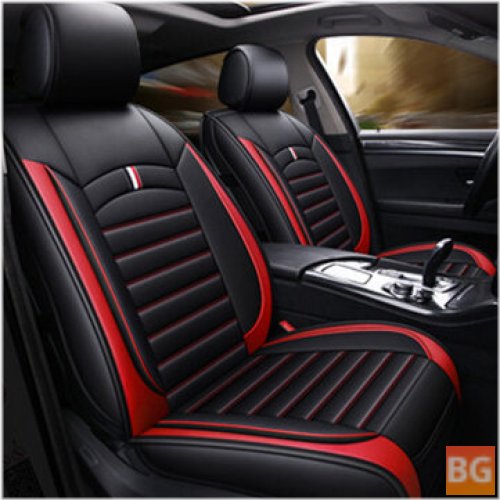 PU Leather Car Front Seat Mats - Breathable Cushion Pad