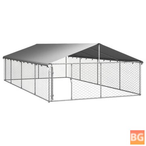 Dog Kennel with Roof 600x300x150cm