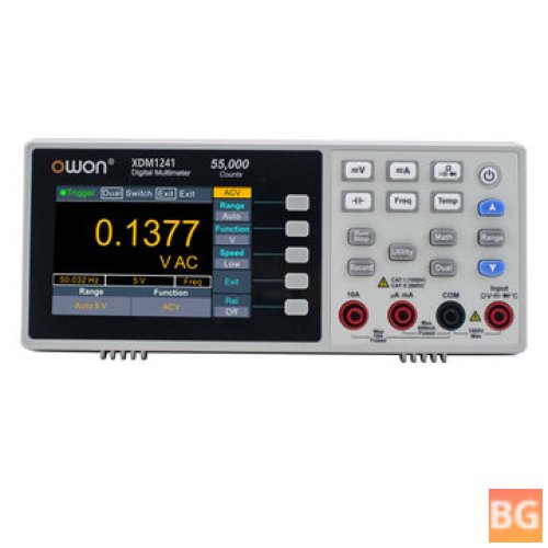 OWON XDM1241 Digital Multimeter - 55,000 Counts - Universal Desktop Multimeters