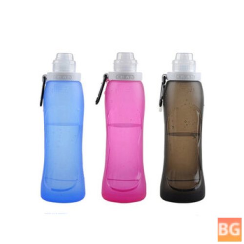 Water Bottle with Silicone Lid for Cycling - 500ml